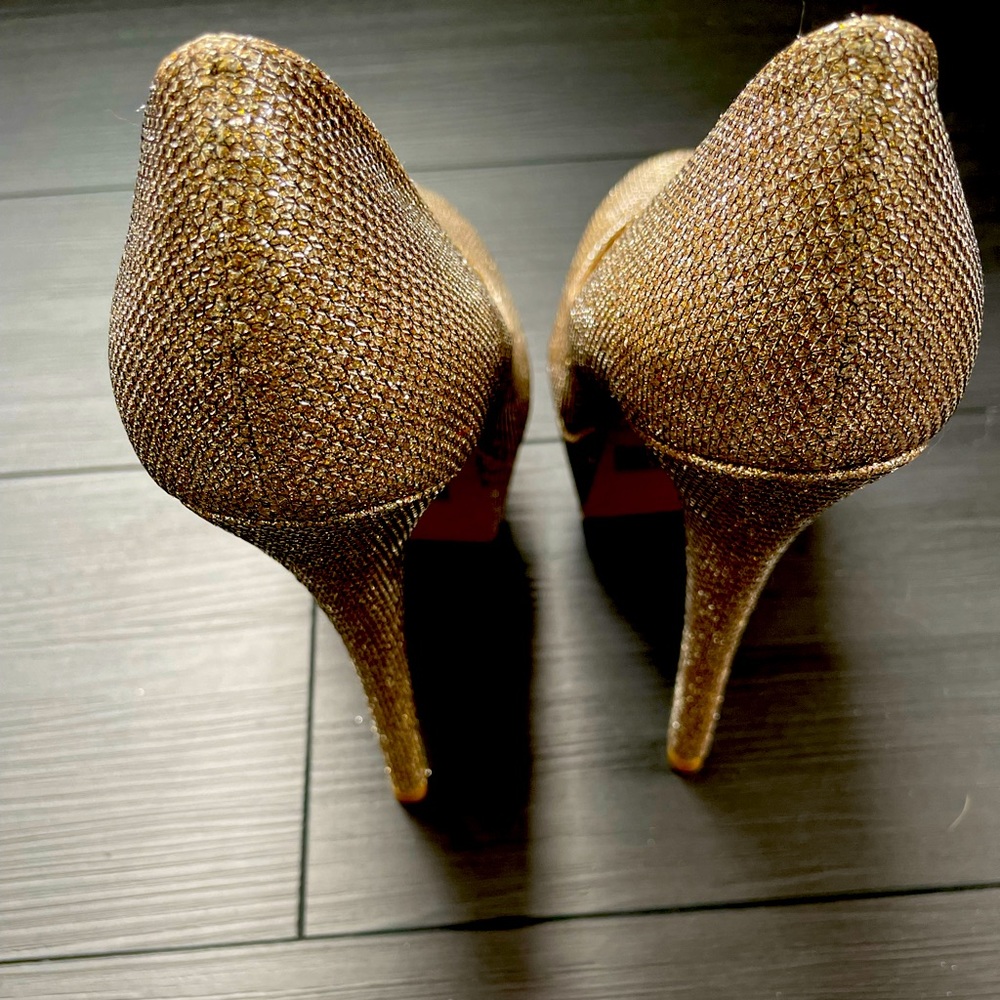 Shimmery Gold Heels